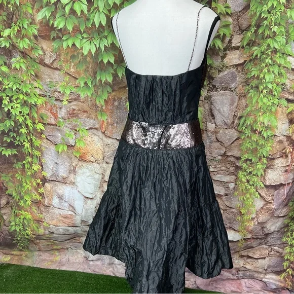 VINTAGE NICOLE MILLER SIGNATURE Y2K Whimsigoth Taffeta Dress, 6 - Picture 11 of 16